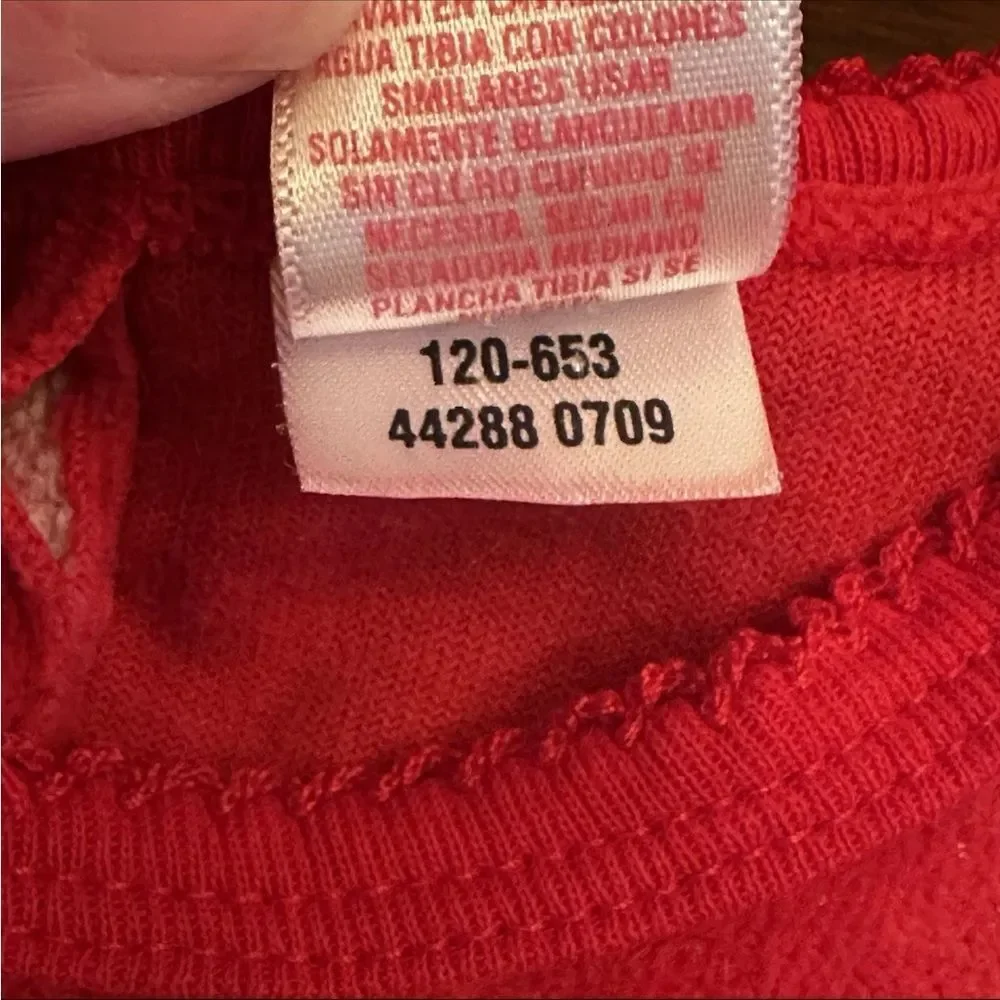 Vintage Carter’s Baby Girl Red Velour Christmas Santa Dress Size 6 Months